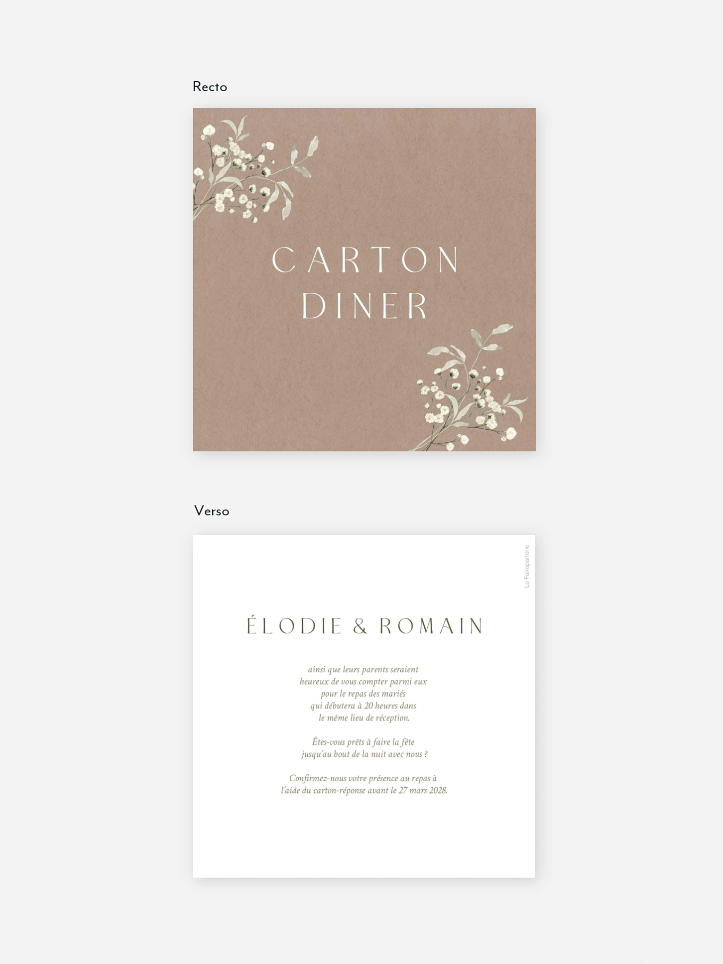 Carton d'invitation Éclosion d’amour