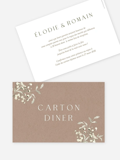 Carton d'invitation Éclosion d’amour