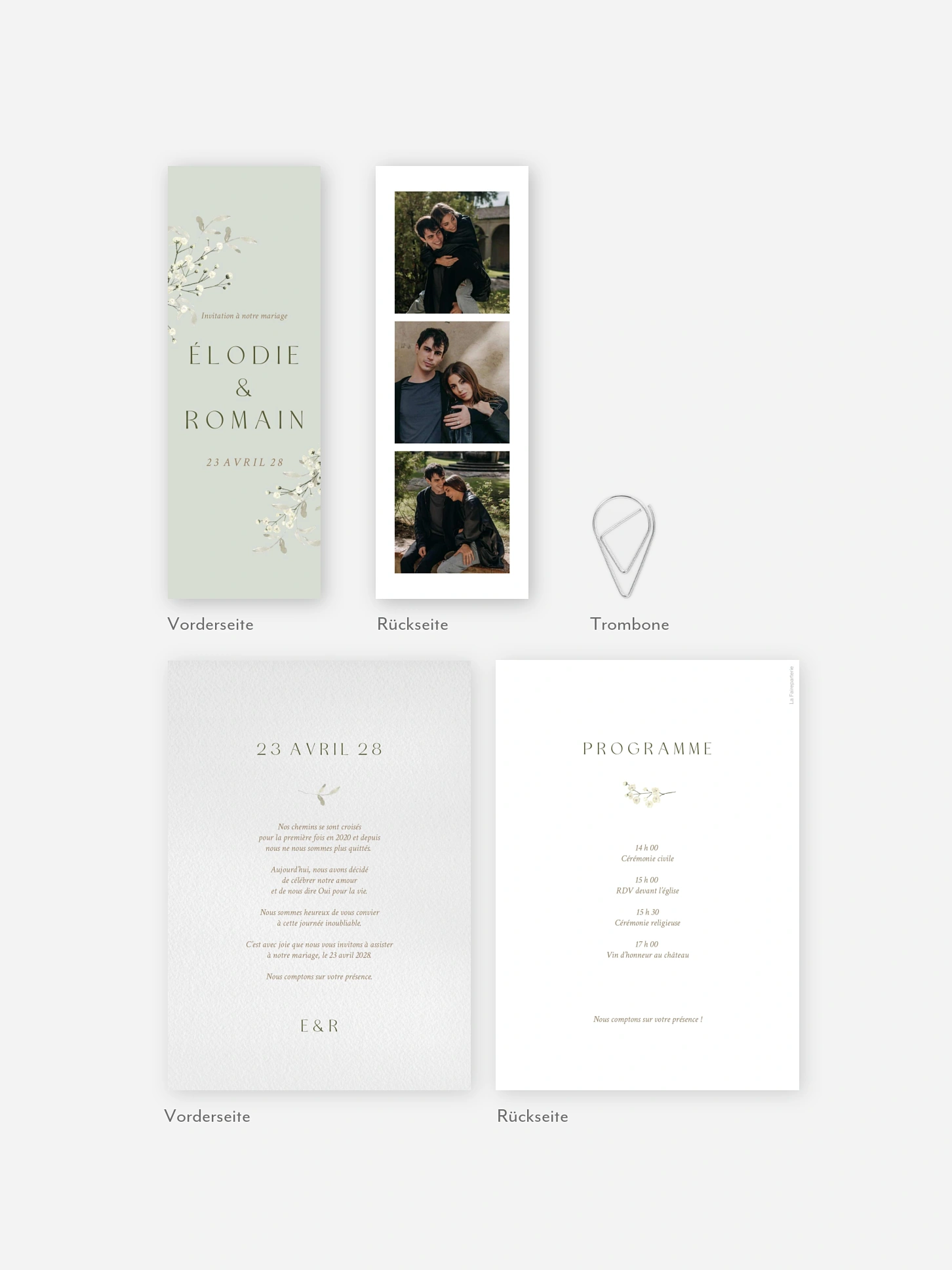 Faire-part de mariage Éclosion d’amour