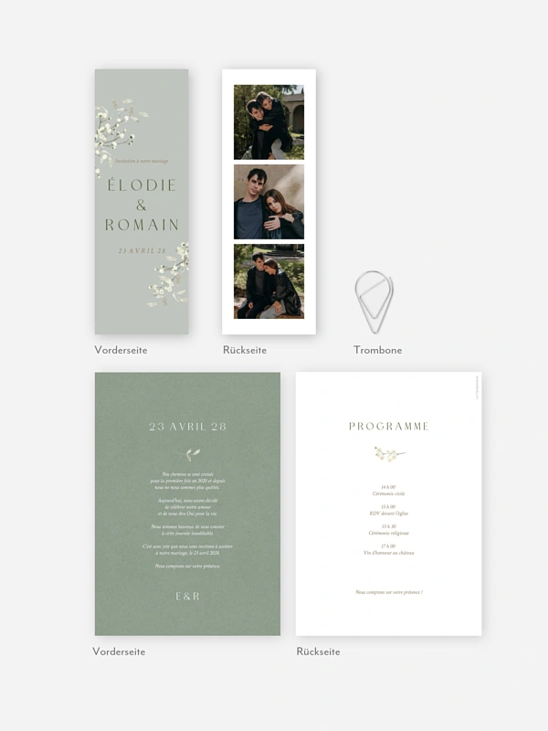 Faire-part de mariage Éclosion d’amour