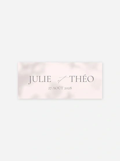 Étiquette cadeau mariage Komorebi Joy