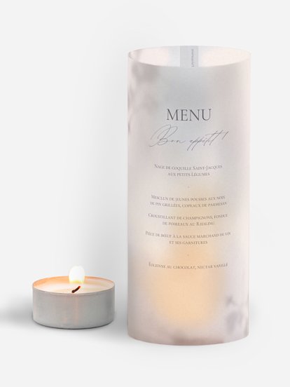 Menu mariage Komorebi Joy