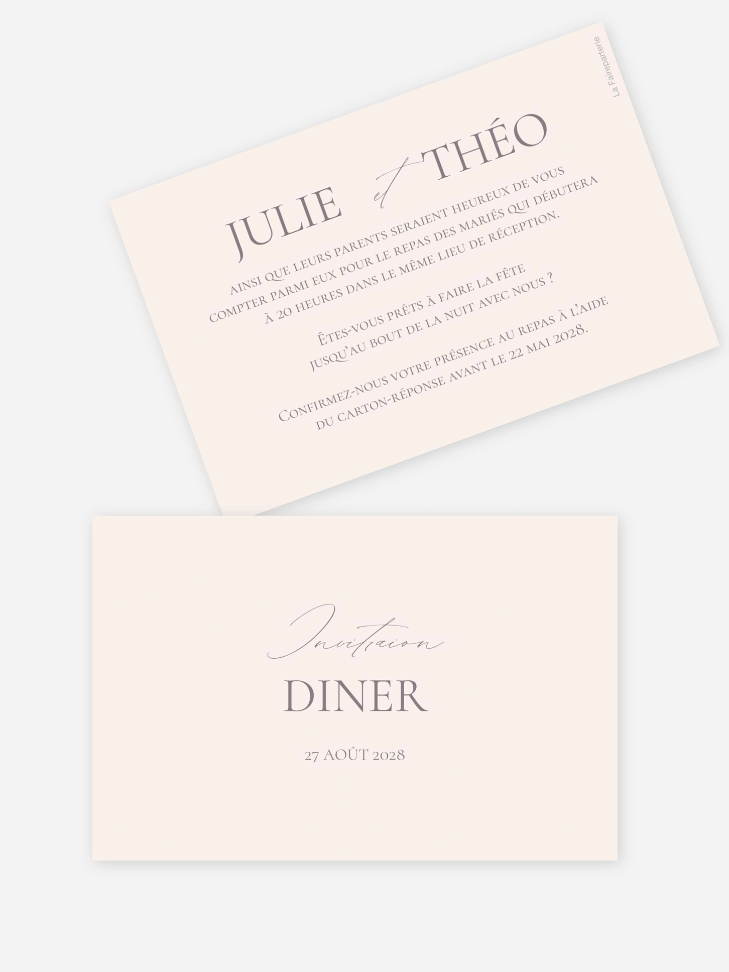 Carton d'invitation Komorebi Joy