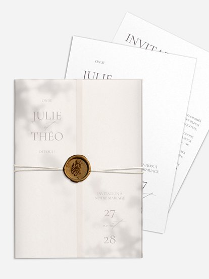 Faire-part de mariage Komorebi Joy