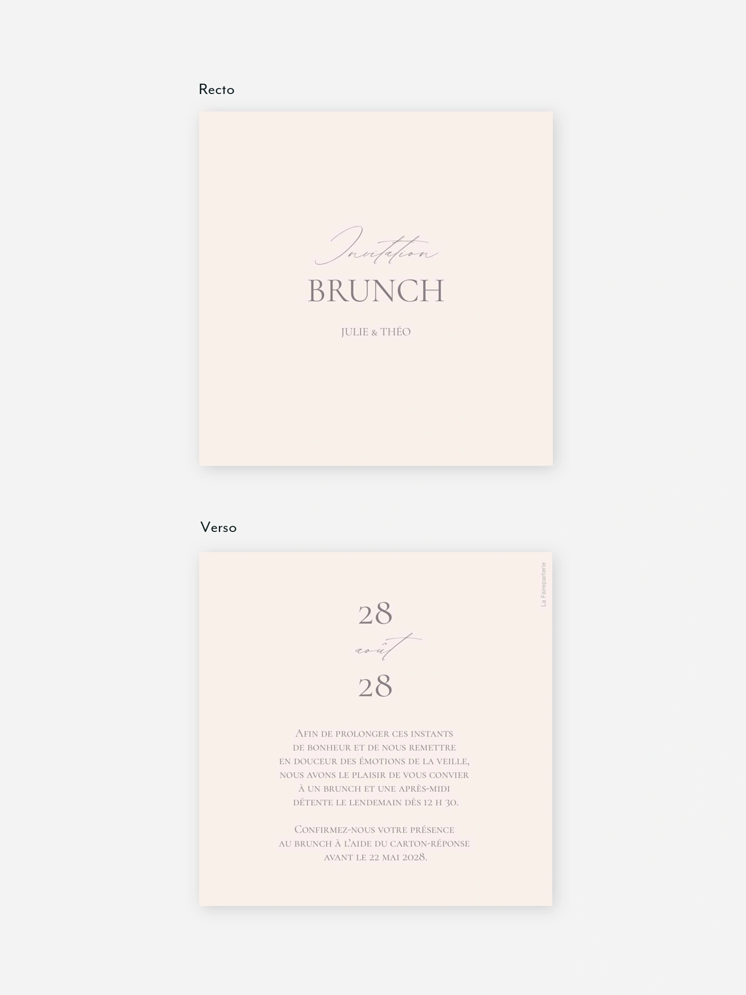 Carte brunch Komorebi Joy