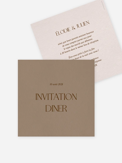 Carton d'invitation Mocca Love