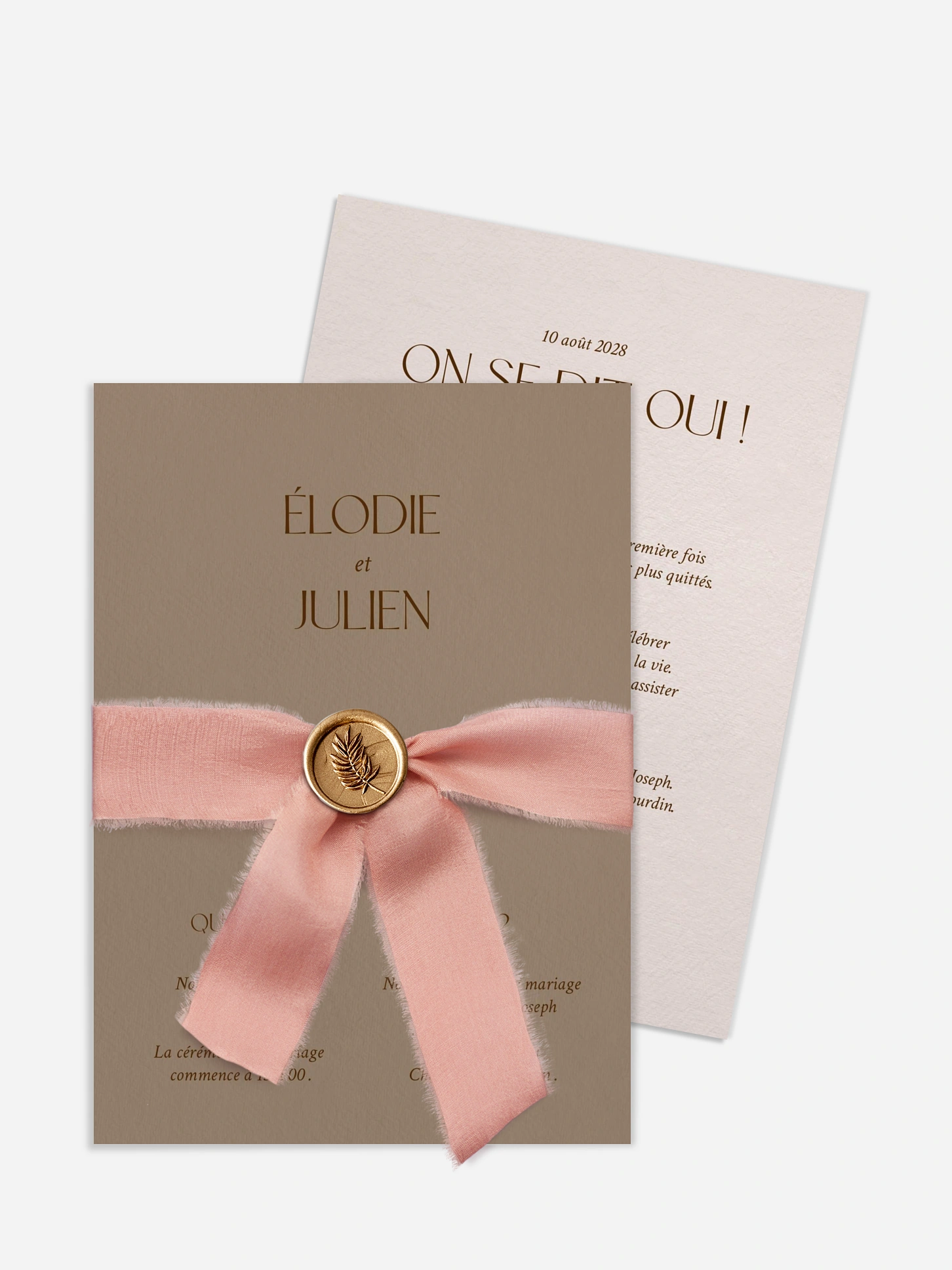 Faire-part de mariage Mocca Love