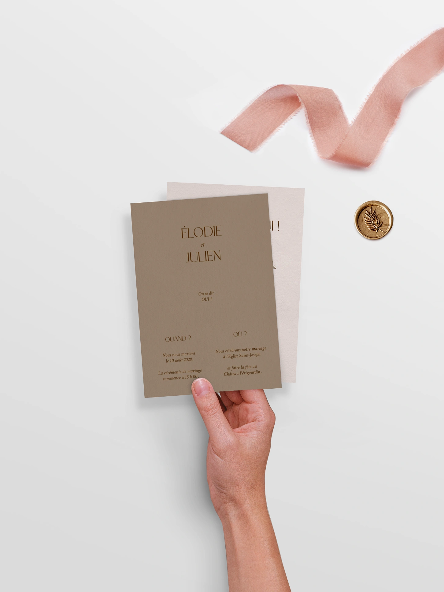 Faire-part de mariage Mocca Love
