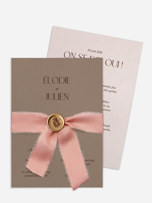 Faire-part de mariage Mocca Love
