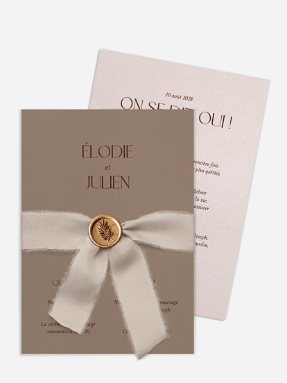 Faire-part de mariage Mocca Love