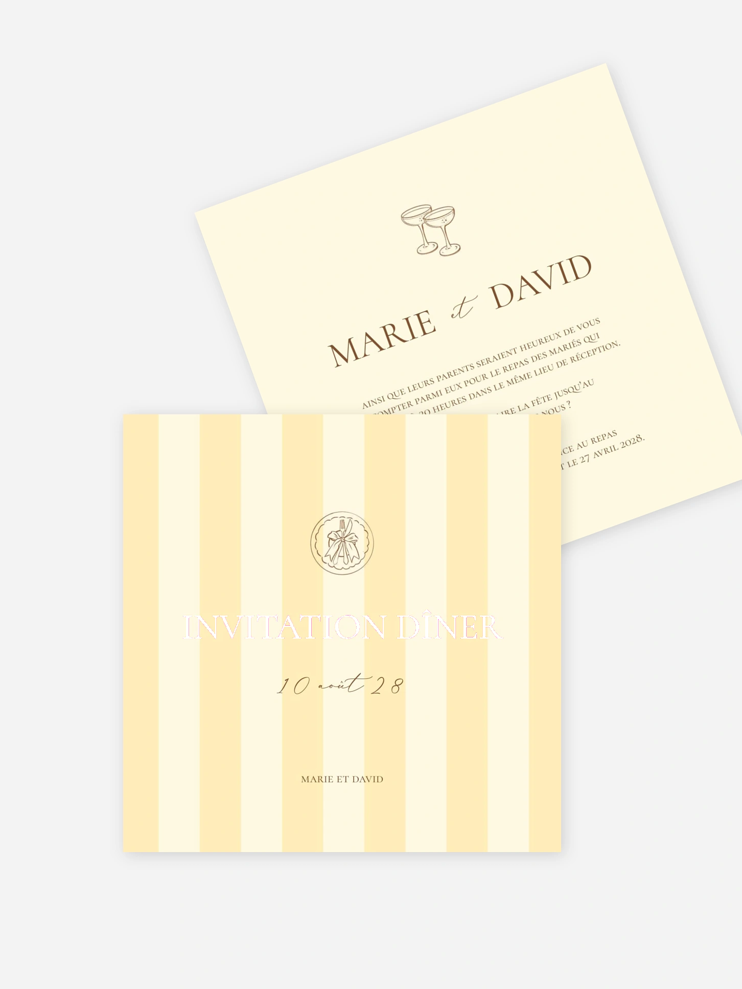 Carton d'invitation Sicile