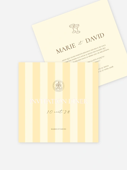 Carton d'invitation Sicile