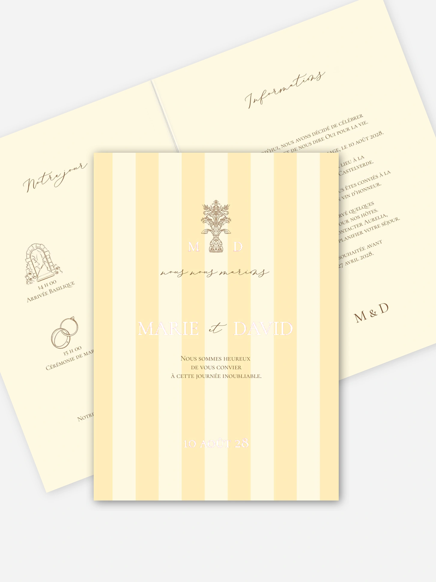 Faire-part de mariage Sicile