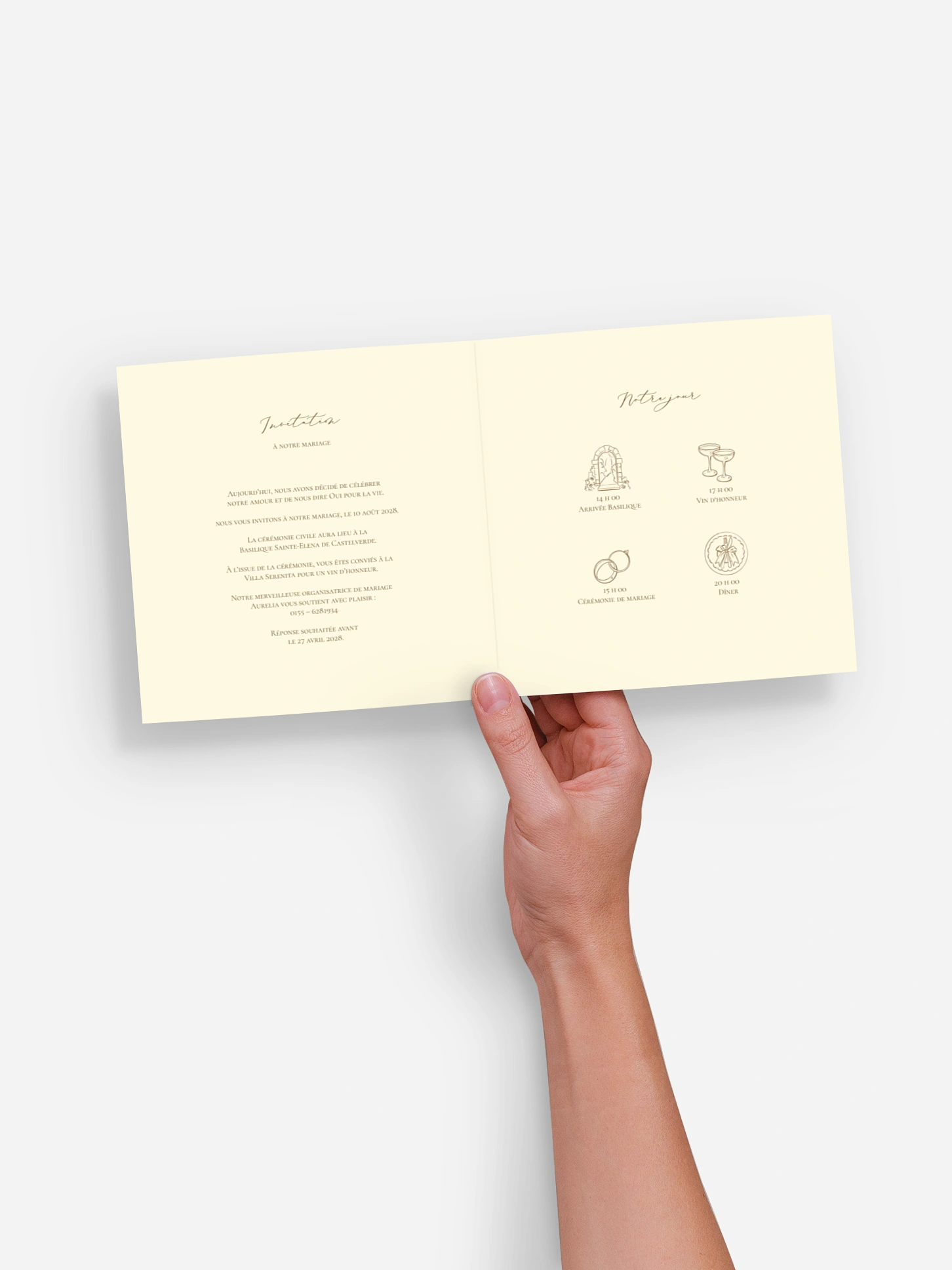 Faire-part de mariage Sicile