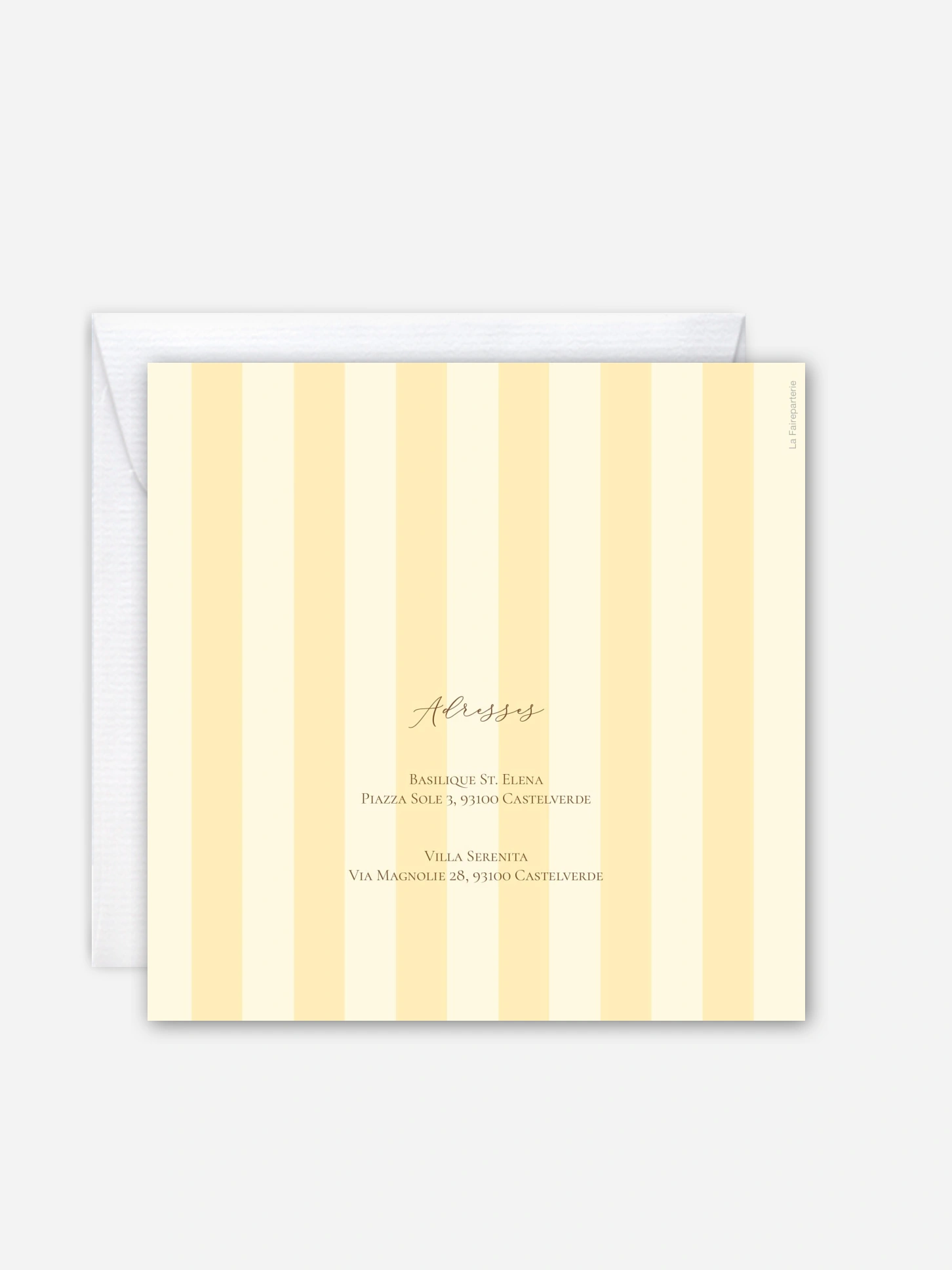 Faire-part de mariage Sicile