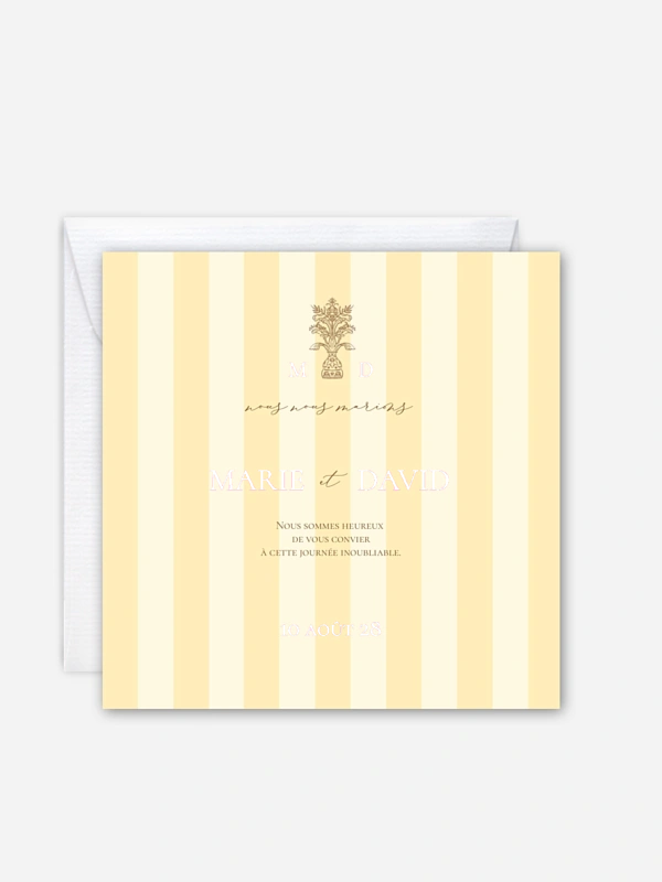 Faire-part de mariage Sicile
