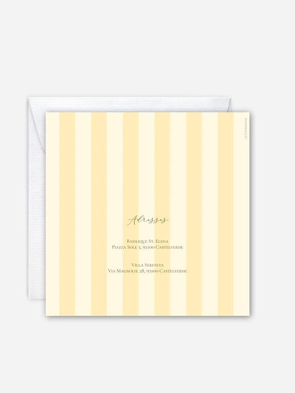 Faire-part de mariage Sicile