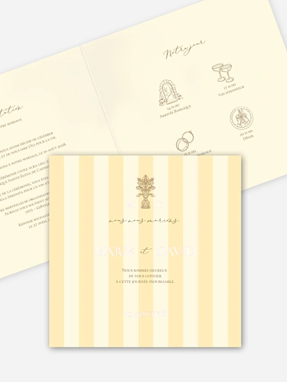 Faire-part de mariage Sicile