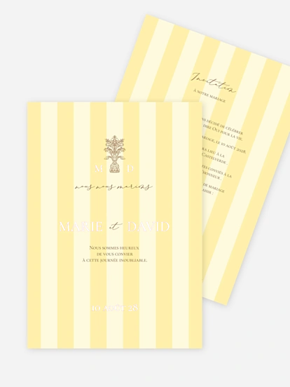 Faire-part de mariage Sicile