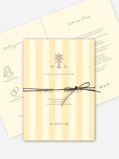Faire-part de mariage Sicile