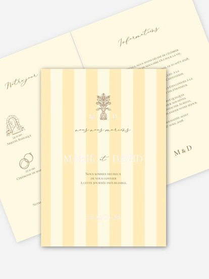 Faire-part de mariage Sicile