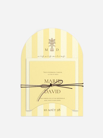 Faire-part de mariage Sicile