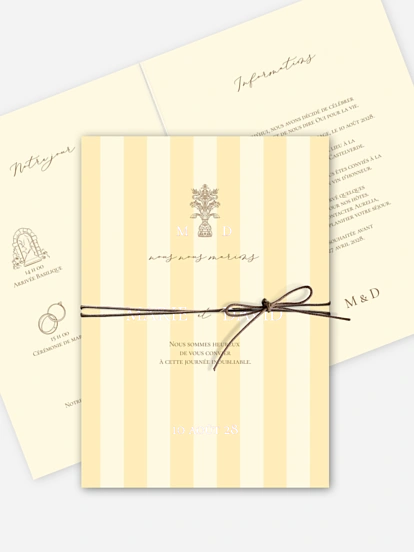 Faire-part de mariage Sicile