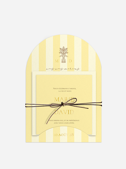 Faire-part de mariage Sicile