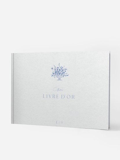 Livre d'or Tracé fleuri