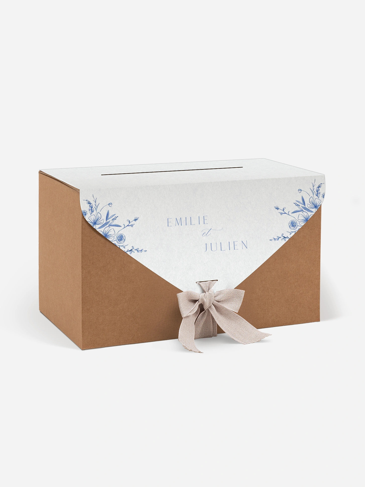 Urne Mariage Tracé fleuri