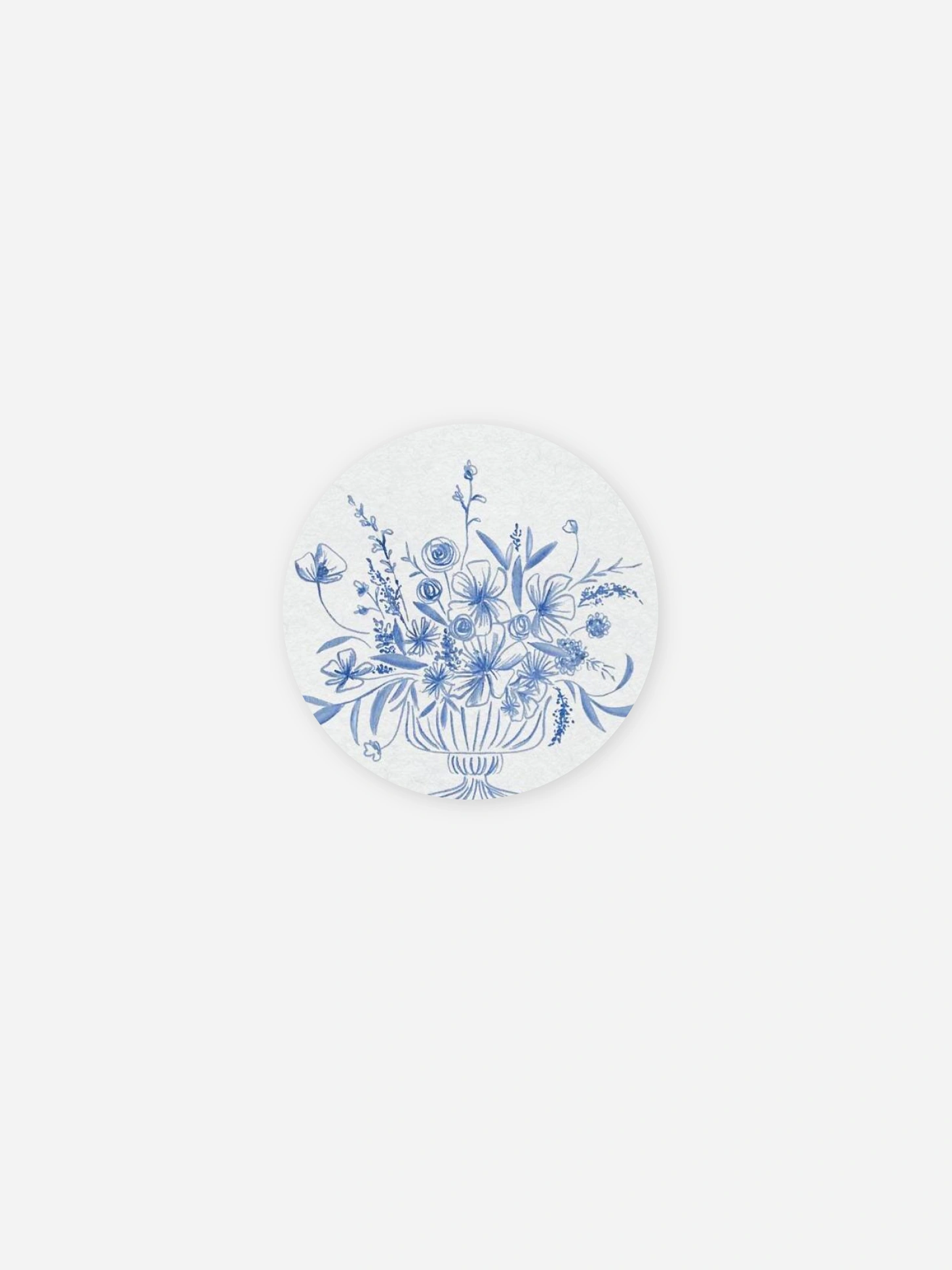 Stickers mariage Tracé fleuri
