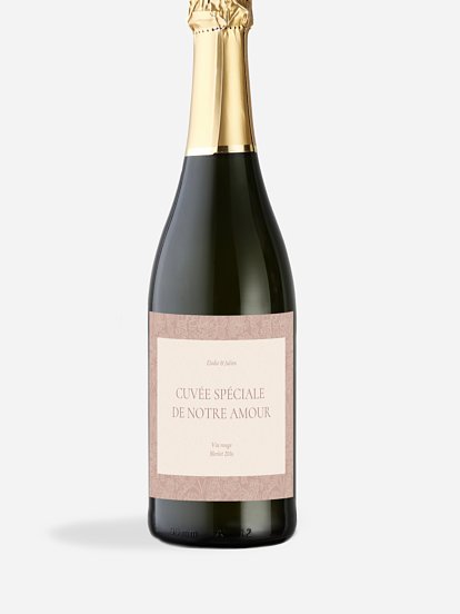 Étiquette bouteille Histoire d’amour