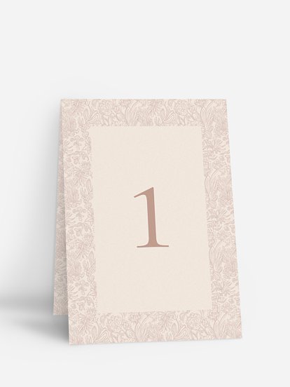 Numéro de table mariage Histoire d’amour