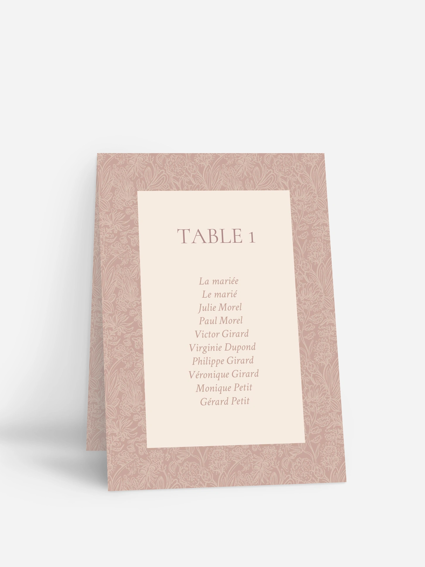 Nom de table mariage Histoire d’amour