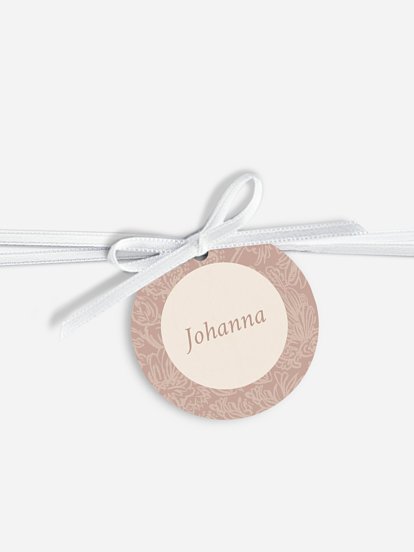 Étiquette avec ruban mariage individuelle Histoire d’amour