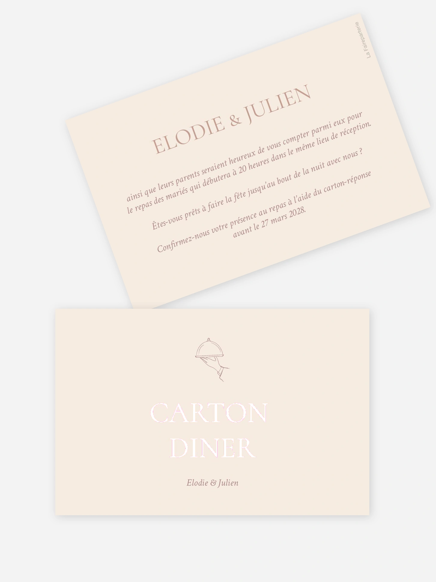 Carton d'invitation Histoire d’amour