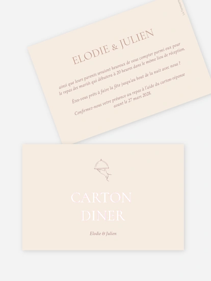 Carton d'invitation Histoire d’amour