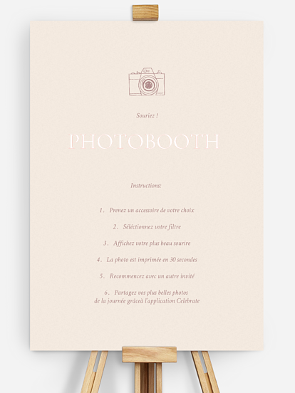Affiche photobooth mariage Histoire d’amour