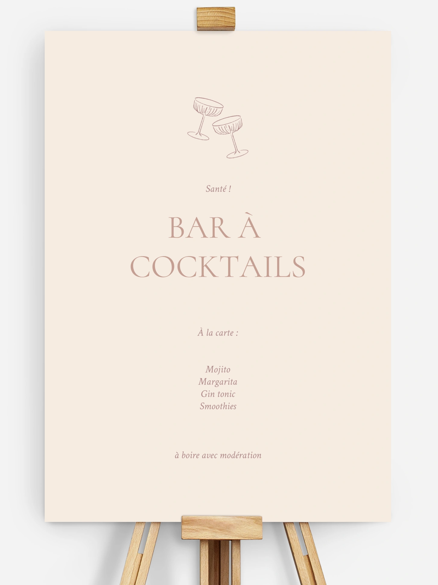 Affiche cocktail Histoire d’amour