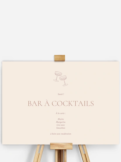 Affiche cocktail Histoire d’amour