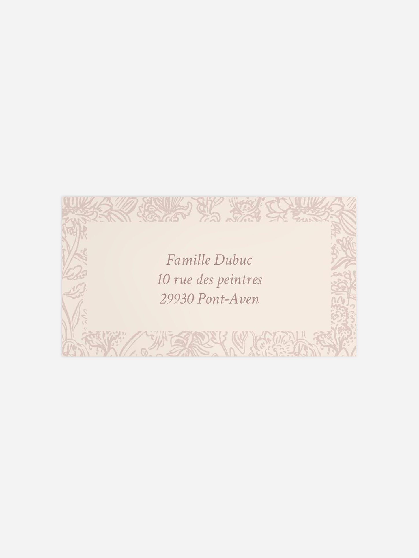 Étiquette destinataire mariage Histoire d’amour