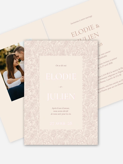 Faire-part de mariage Histoire d’amour
