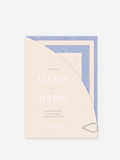 Faire-part de mariage Histoire d’amour