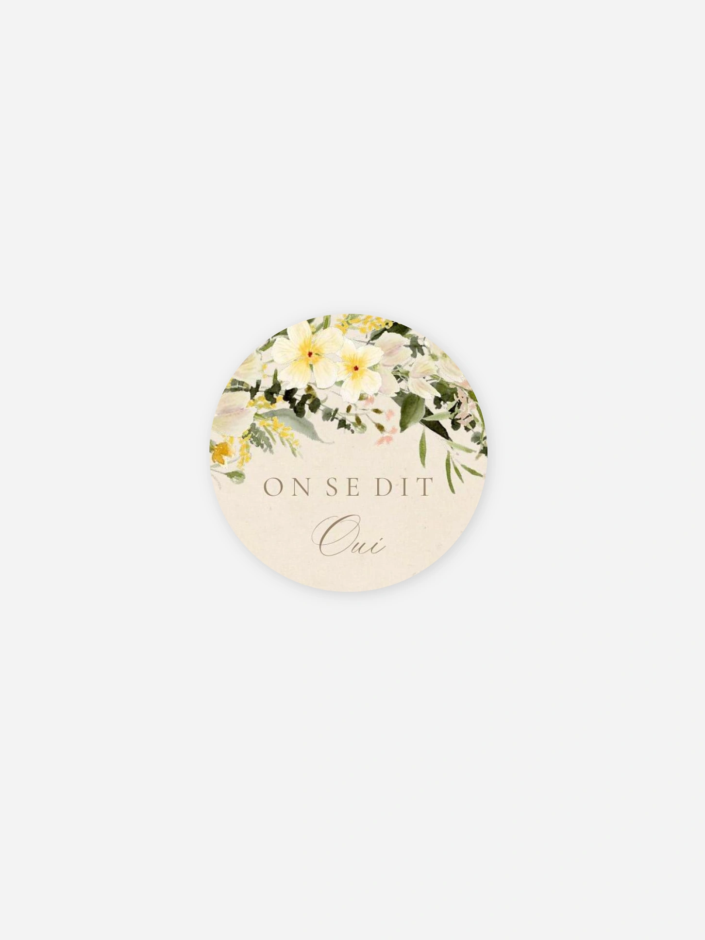 Stickers mariage Pétales