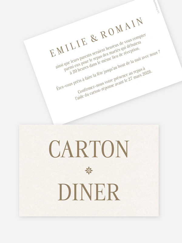 Carton d'invitation Cette journée