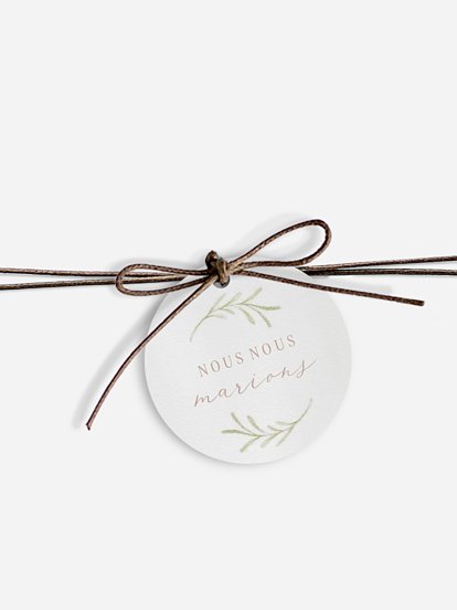 Étiquette avec ruban From Lover to Forever