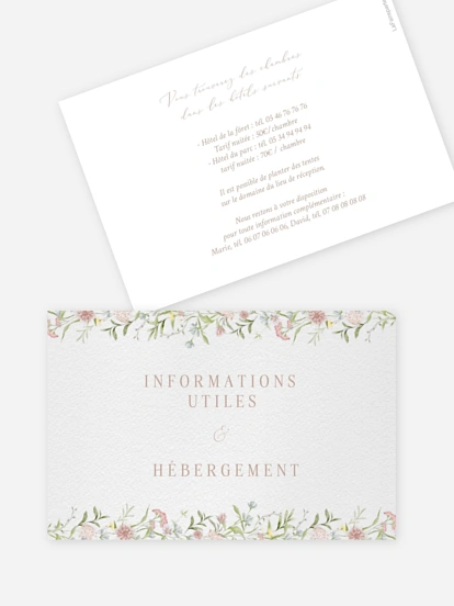 Carton information hébergement From Lover to Forever