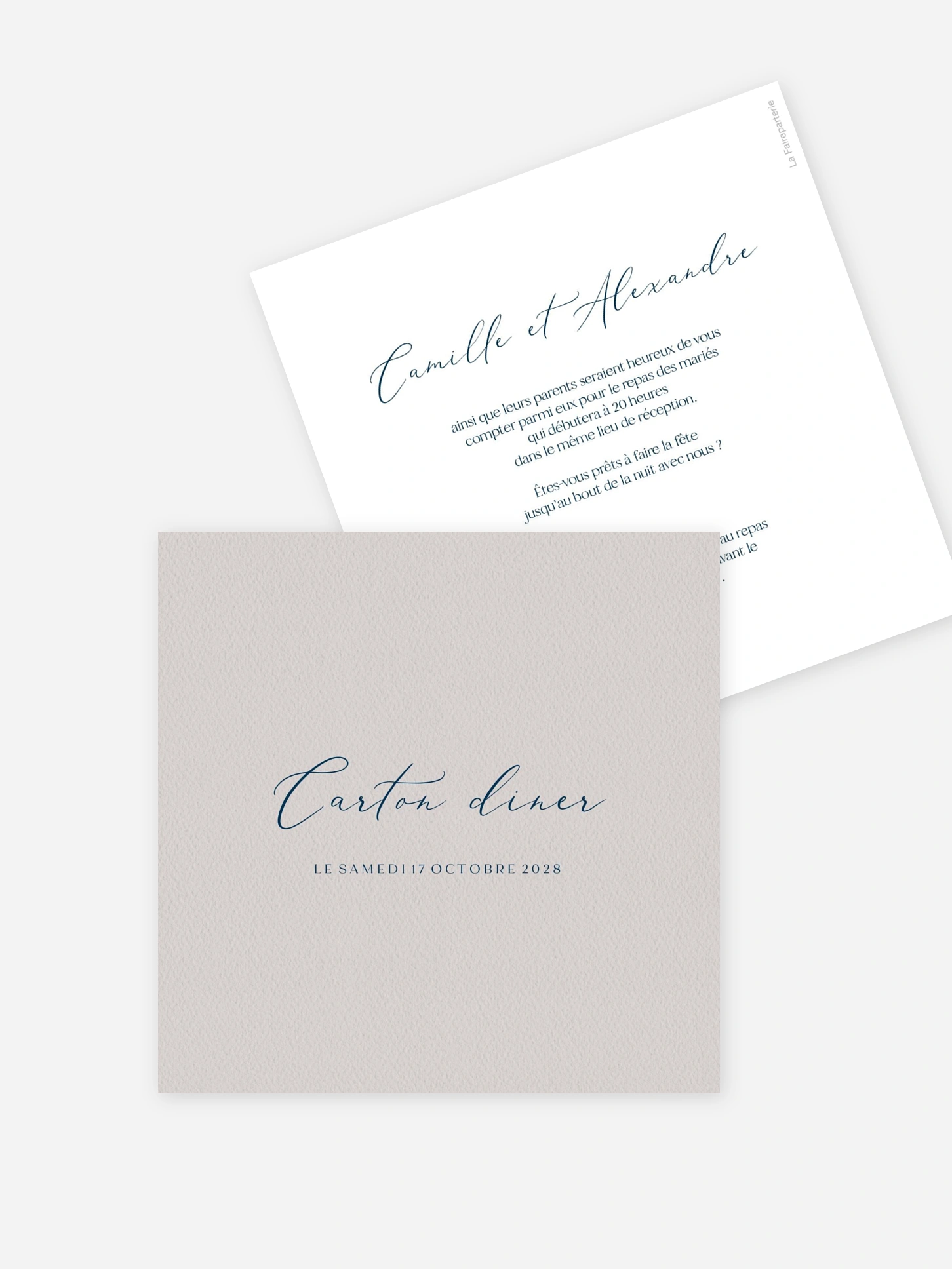 Carton d'invitation Noblesse