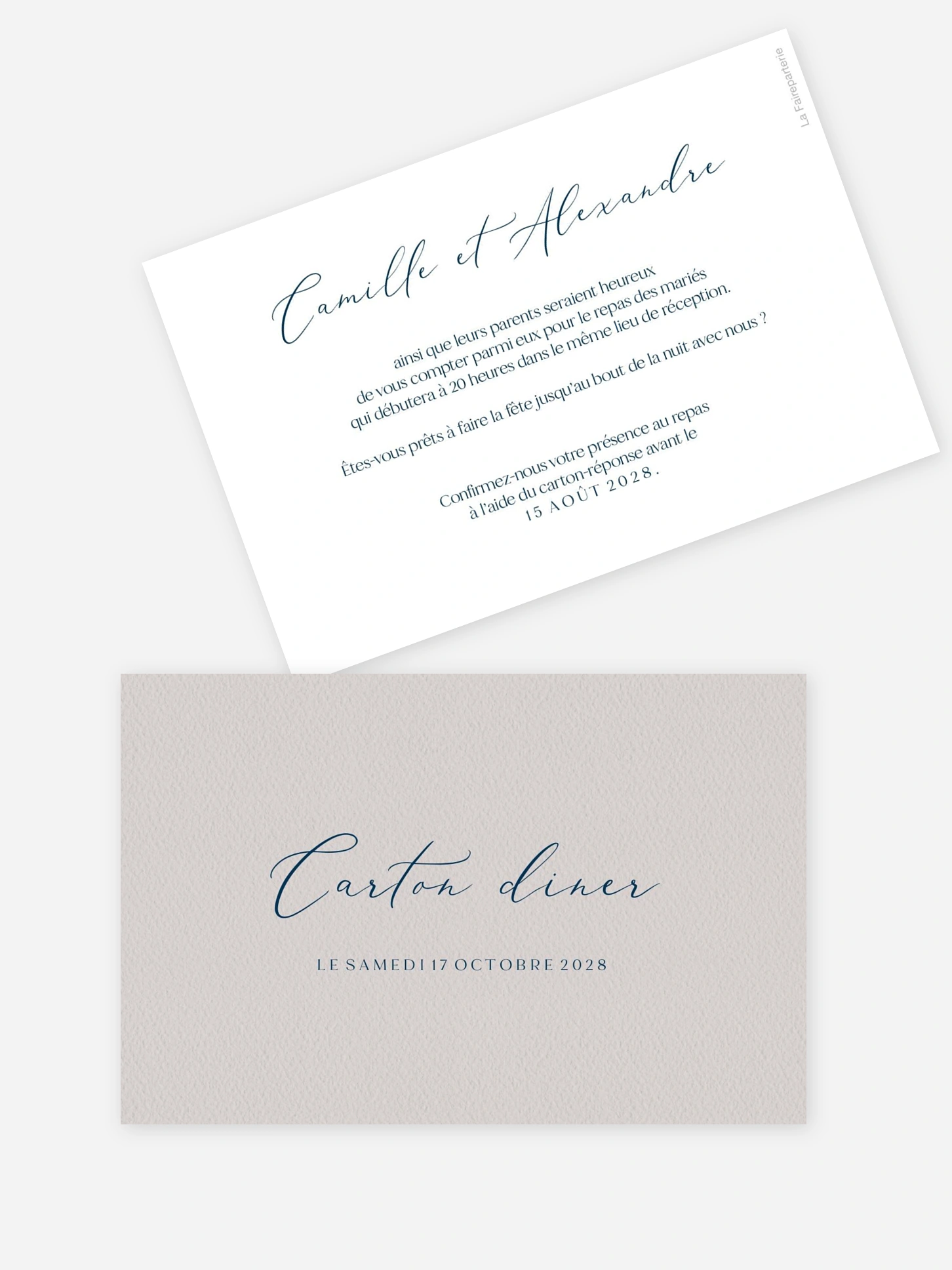 Carton d'invitation Noblesse