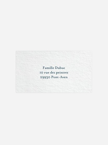 Étiquette destinataire mariage Elégance absolue